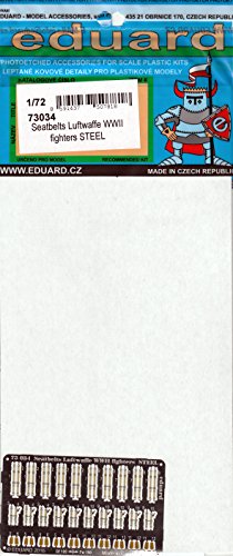1:72 Eduard Photoetch Kit WWII Luftwaffe Fighters Seatbelts