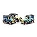 LW Model T Vintage Cars Retro style 1:32 Scale Diecast car model collection light&sound (Yellow)