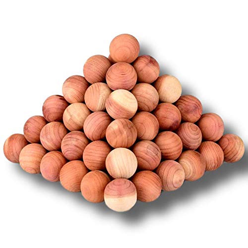 Cedar Balls Clothes Moth Repellant Premium Quality USA Wood for Closet/Drawers (120 Pack