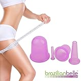 Brazilian Belle Cellulite Cupping Therapy Kit: Professional Suction Cups for Body –Complete Set For