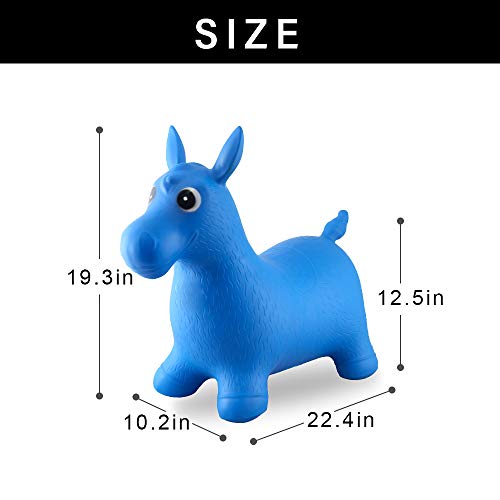 2 Toddlers+Bouncing+Animals+Inflatable+Hopping