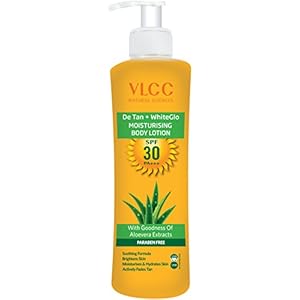 VLCC De Tan Plus White Glow Moisturising Body Lotion SPF 30 PA+++, 350ml
