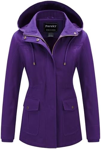 NE PEOPLE Women's Military Jacket – Anorak Utility Safari Long