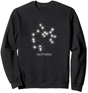 Unisex Best Sagittarius Constellation Sweatshirt Medium Black
