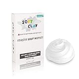 Soft Clay for Slime by E·XINTAI, White, 3.5 oz (FDA Approved)