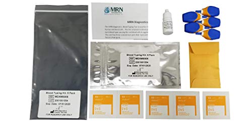 Blood Type Kit: 5 Pack Complete Blood Typing Kit