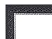 Golden State Art, Ornate Finish Style, 11x14 Wall Picture Frame with Ivory Mat for 8x10 Picture and Real Glass, Color: Black with Silver & Burgundy