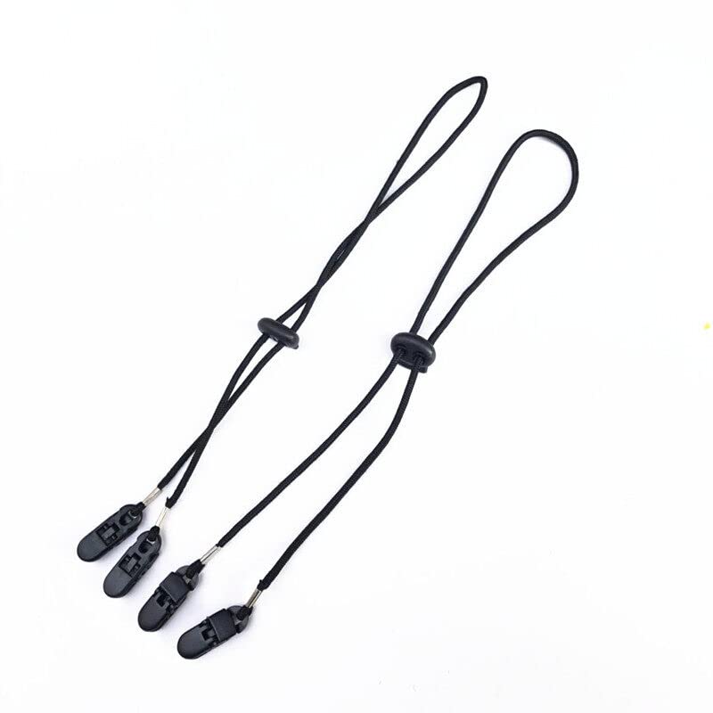 VASANA 2PCS Adjustable Windproof Strap Clip Anti-loss Hat Fixed Chin Belt for Cycling Camping Hiking Fishing Golf and Outdoor Activites