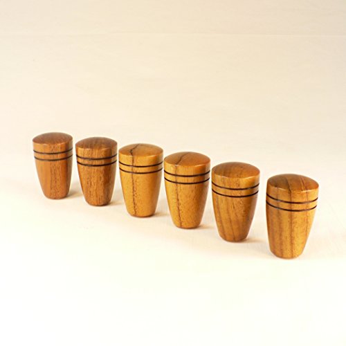 Wood Lamp Finial Teak Dome Pattern 1 Modern Lamps
