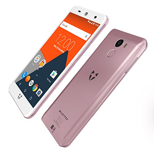 Wileyfox Swift 2 Plus - Teléfono móvil libre (pantalla de 5 pulgadas de alta definición, 32 GB de memoria interna con 3 GB de RAM, doble SIM 4G, sistema operativo Android Nougat 7.1.1), color rosa