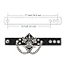 Aroncent 3pcs Spike Studded Rivet Punk Rock Biker Wide Strap Leather Bracelet Chain Wristband Adjustable