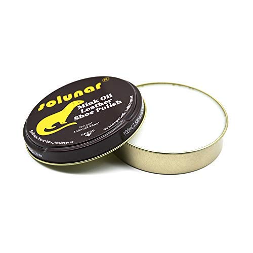 Solunar Mink oil leather conditioner,restorer,Softener,All natural|Unisex|Non toxic|Waterproof|Mildew-proof|Conditioning,100ml for leather Shoes,Boots,Couch,Jacket,Baseball Glove - Thumbnail 4