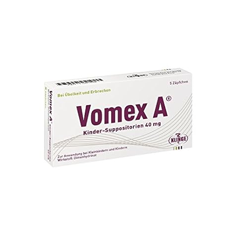 Vomex A 40 mg Zäpfchen, 5 St.: Amazon.de: Drogerie & Körperpflege