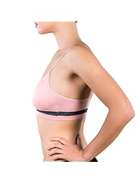 Sujetador sin costuras para dama con detalles de rayas en contraste, paquete de 6