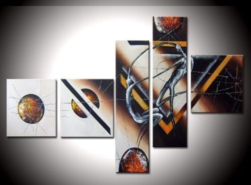 Sangu Two Grey People 100% Hand-painted Stretched and Framed Oil painting Modern Abstract for Wall Art Deco