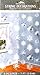 Snowflake White Foil String Decorations - 7' (6 Pc) - Elegant Winter Party Decor - Perfect for Holidays & Events