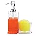 InterDesign Vella Foaming Soap Dispenser with Sponge and Scrubby Caddy - Kitchen Sink Organizer, Clear