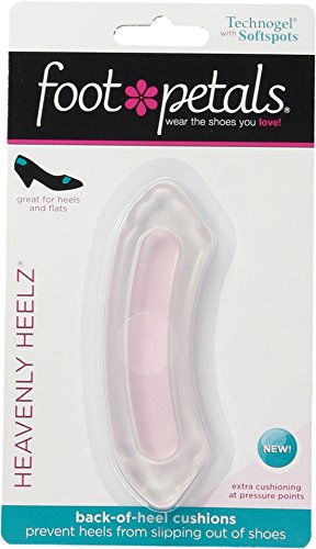 Foot Petals Women's Technogel Heavenly Heelz with Soft Spots Pink Insole