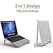 Supmega Laptop Stand for Desk, 2 in 1 Design Aluminum Vertical Stand Holder Compatible with MacBook Air Pro, Surface, Dell XPS and Other 10-17 inch Laptop Computerthumb 2