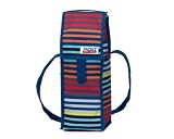 PackIt Freezable Wine Cooler Bag with Zip Closure, Cali Stripes