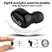 Wireless Earbud,Waterproof Bluetooth Earbud,Single Smallest Bluetooth Headphone 5H Playtime Deep Bass Stereo Sound Wireless Headset, Built-in Microphone. (black)