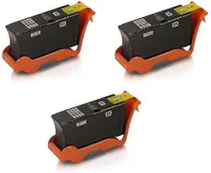 Speedy Inks Compatible Ink Cartridge Replacement for Dell Y498D Series 21 (Black, 3-Pack)