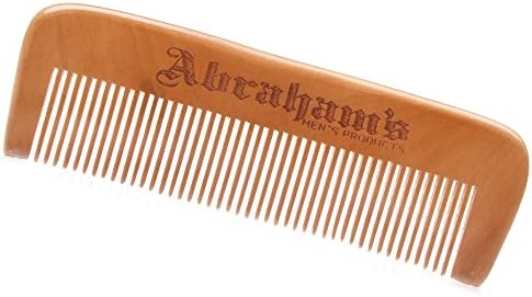 Abraham's Full-Size Wooden Comb - Wood Comb for Thick Beards