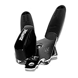 Manual Can Openers,JoyFork Safety Stainless Steel Can Opener, Heavy Duty Jar and Tin Lifter with Soft Grips Handle, Easy Turn Knob, Ergonomic Smooth Edge, Side Cutting Can Opener for Kitchen Black