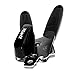 Manual Can Openers,JoyFork Safety Stainless Steel Can Opener, Heavy Duty Jar and Tin Lifter with Soft Grips Handle, Easy Turn Knob, Ergonomic Smooth Edge, Side Cutting Can Opener for Kitchen Black