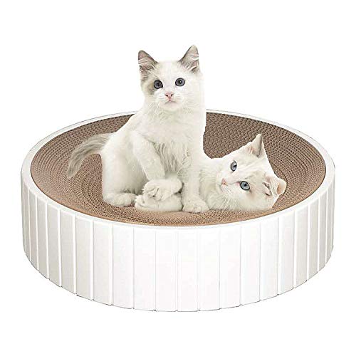 ZWHY Cat Scratcher Lounge Cardboard Cat Scratcher for Indoor Cats Round
