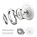 Sinjimoru Phone Ring Holder Attachable to Magnet, Kickstand Attachable to Ringo’s Belly Button, Magnetic Car Mount or Phone Mount for iPhone and Android Smartphones. Ringo, White