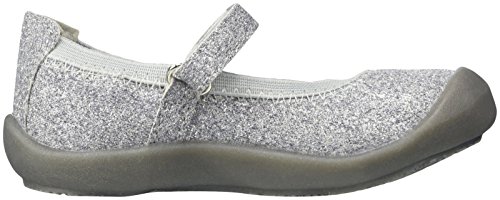 Hanna Andersson Maya Girls Mary Jane (Infant/Toddler), Silver Glitter, 4 M US Toddler