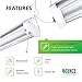 Sunco 10 Pack Linkable LED Utility Shop Light, 4500 LM, Single CCT (6000K), 4 FT, 48 Inch Integrated Fixture for Garage, 40W Equivalent 150W, Surface + Suspension Mount, White