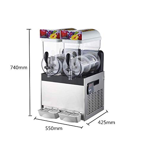 JIAWANSHUN 15LÃ—2 Commercial Double tank Slush Frozen Drink Machine Slush Slushy Maker