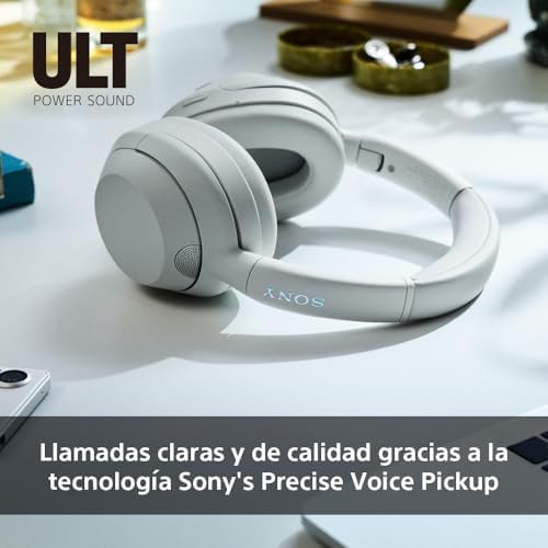 Sony ult wear, fones de ouvido bluetooth sem fio com som ult power, graves profundos definitivos, cancelamento de ruído, qualidade de chamada cristalina, bateria com duração de até 30 horas, ios e android, cinza floresta