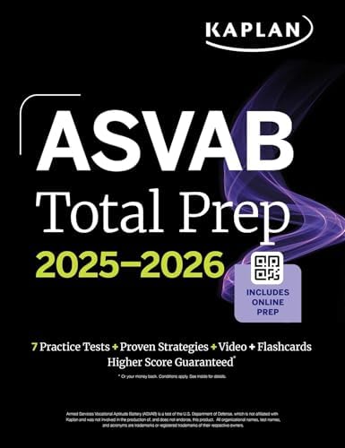 Amazon.com: ASVAB Total Prep 2025-2026: Includes 7 Full Length