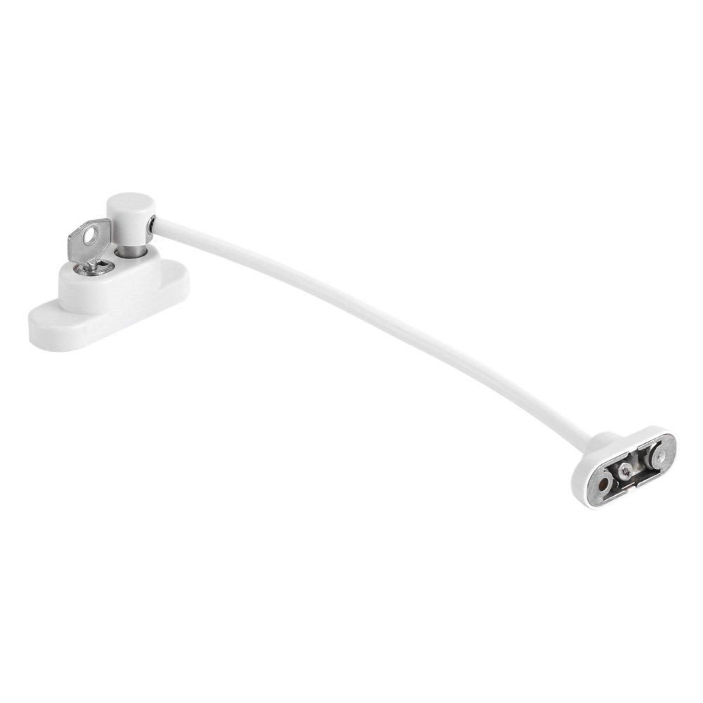 Yosoo Window Security Restrictor Safety Door Limiter Prevent Little Chidren from Potential Danger of Falling Window and Opening Door (Color : White)