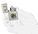 Zippo Scrimshaw Emblem Pocket Lighter, High Polish Chrome