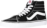 Vans Unisex Sk8-Hi Black/Black/White Skate Shoe 7 Men US / 8.5 Women US