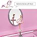SONGMICS Large Ballerina Musical Jewelry Box, Unicorn for Little Girls, Music Storage Box with 2 Pullout Drawers UJMC007PK