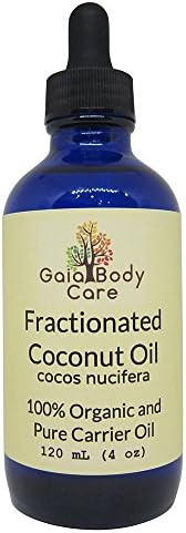 Organic Fractionated Coconut Oil Natural and Pure 4 oz - Gaia Body Care