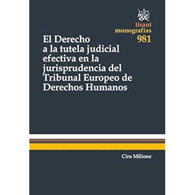 El Derecho a la Tutela Judicial Efectiva en la Jurisprudencia del Tribunal Europeo de Derechos Humanos (Monografías)