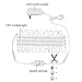 Led Vanity Mirror Lights Kit, Viugreum 60 LEDs 10FT 1200LM Dimmable Makeup Mirror Lights, 6000K Daylight White with Dimmer for Dressing Table, Bathroom, Decorative Walls