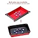 Boao 2 Pieces Dice Holder Dice Rolling Tray PU Leather Folding Tray Velvet for RPG, DND Other Table Games and Storage