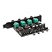 Lamptron PCI Bracket 4-Way High Power Fan Controller, Black