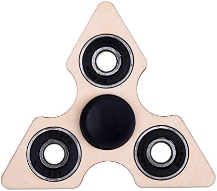 Bluesnow EDC Wood Spinner Fidget Toy High Speed to Relieve Smoking ADHD OCD Anxiety Meditation Boring Relax and De-stress Wood