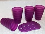 Tupperware Impressions 16-oz. /500 Ml Tumblers Set of 4 Berry Bliss