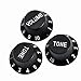 Kmise A0007 3 Piece Speed Control Knobs One Volume Two Tones - Electric Guitar Parts, Black