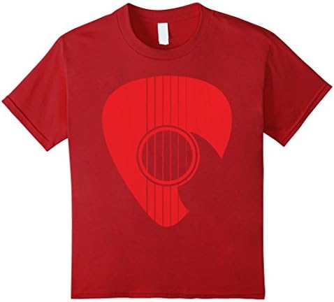 Kids Guitar t-shirt red 10 Cranberry