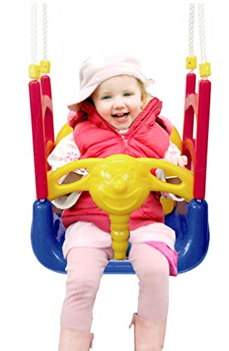 Schaukelgestell mit 3in1 Babyschaukel 3-in-1 Outdoor mitwachsend 3in1 Garten Draussen Indoor Türrahmen Kleinkind (3-in-1… – Bild 3